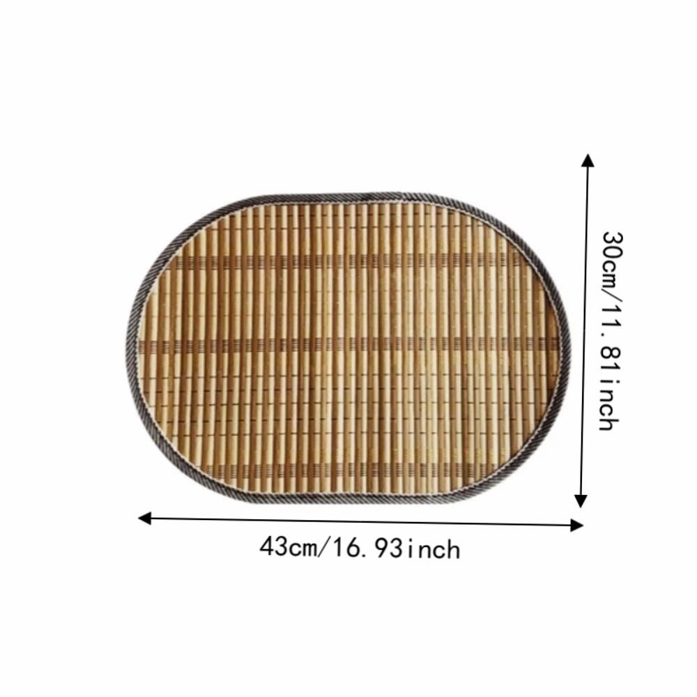 Rustic Bamboo Placemat Lightweight Kitchen Table Mat New Table Protection Mat  Dining Room Layout
