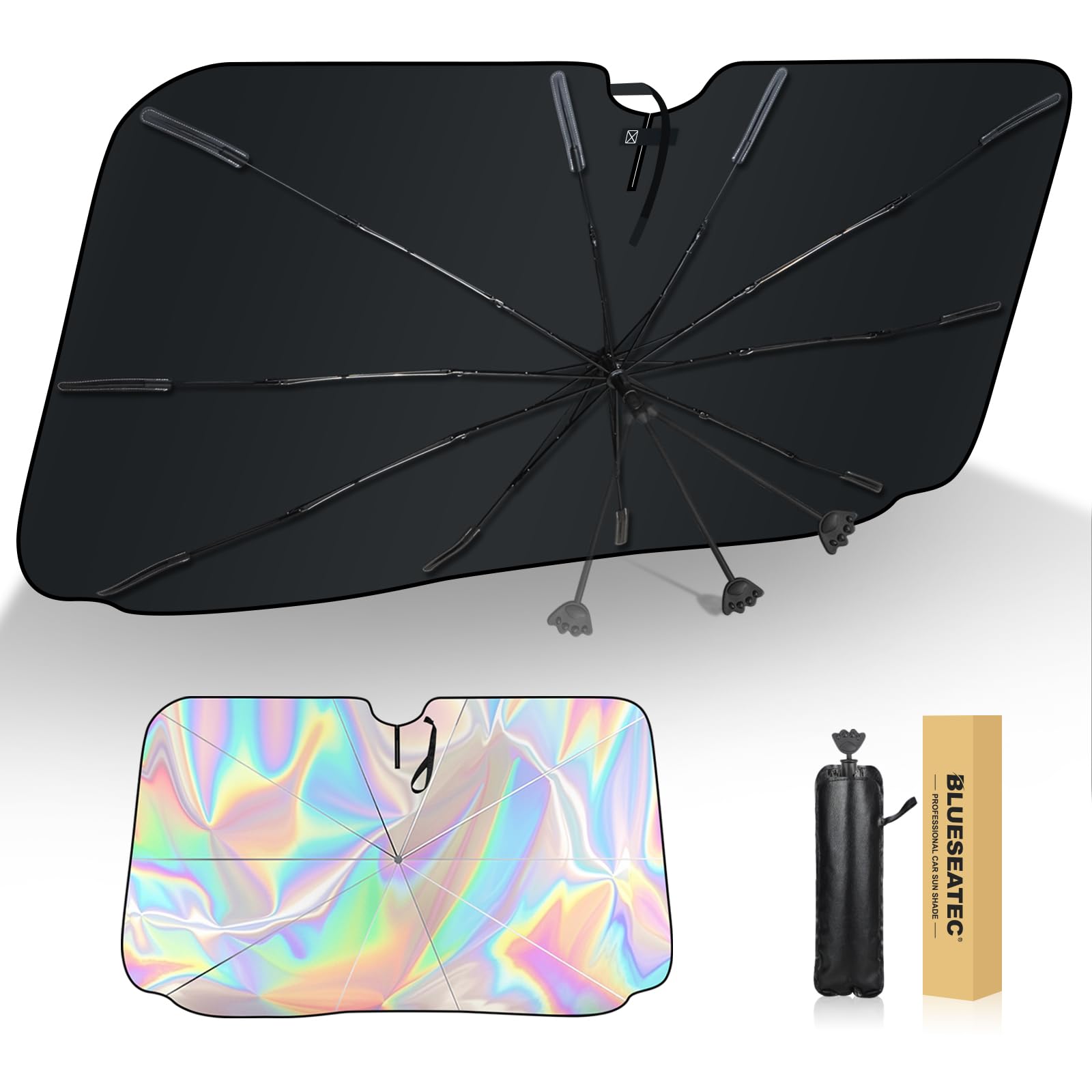 

Rainbow Reflective Perfect Car Heat Light Rearview Mirror Fiberglass Perfect for Sleeping in the Heat One Size Fits Most Approximately Interior