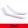 For Land Rover Range Rover Evoque 2012-2018 ABS Carbon fiber/Silver Car Center Control Side Trim Strip Sticker Car Accessories