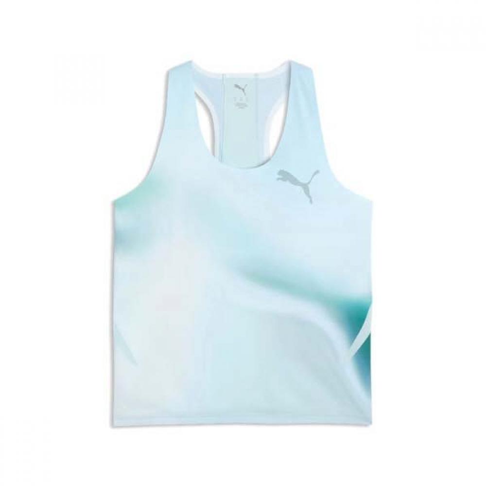 Puma Women Lightspeed Ultraweave Graphic Singlet 48 Fresh Water/XS(90)