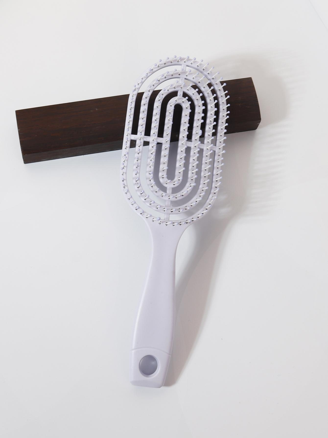 

Relaxing Elastic Massage Comb Portable Hollow Comb Scalp Massage Brush Salon Styling Tool Oval Comb Special for real hair wigs