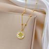 Light Luxury Butterfly Heart Zircon Pendant Necklace Stainless Steel Trendy Geometric Choker Jewelry Party Gifts For Women Girls