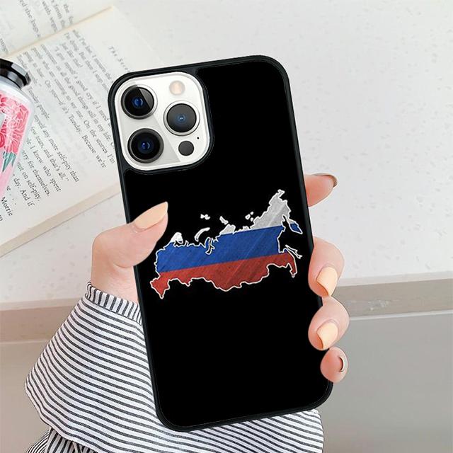 Russian Flag banner Phone Case For iPhone 17 Air 16 15 14 plus 12 13 Pro max Soft Bumper Shell Cover coque