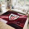 Athletic Bilbao Football Design Crystal Velvet Carpet Cozy Non?Slip Printed Rug For Bedroom Living Room Entrance