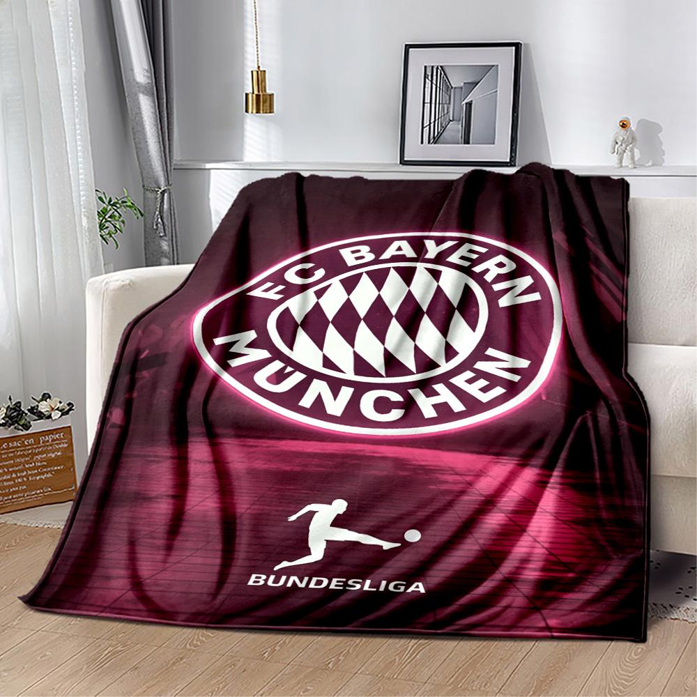 Bayern Munich Blanket Warmthful Decor Suitable for Office Bedding Sofa All-Season Use Playful Design Birthday Christmas Gift Blanket