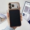 For MagSafe 6D Plating Soft TPU Artificial Leather Phone Case For iPhone 17 Pro Max 15 14 13 16 Pro Max Shockproof Back Cover