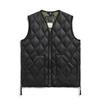 Taion Unisex Military Double Zip Down Vest V-Neck (001ALSZML-1)