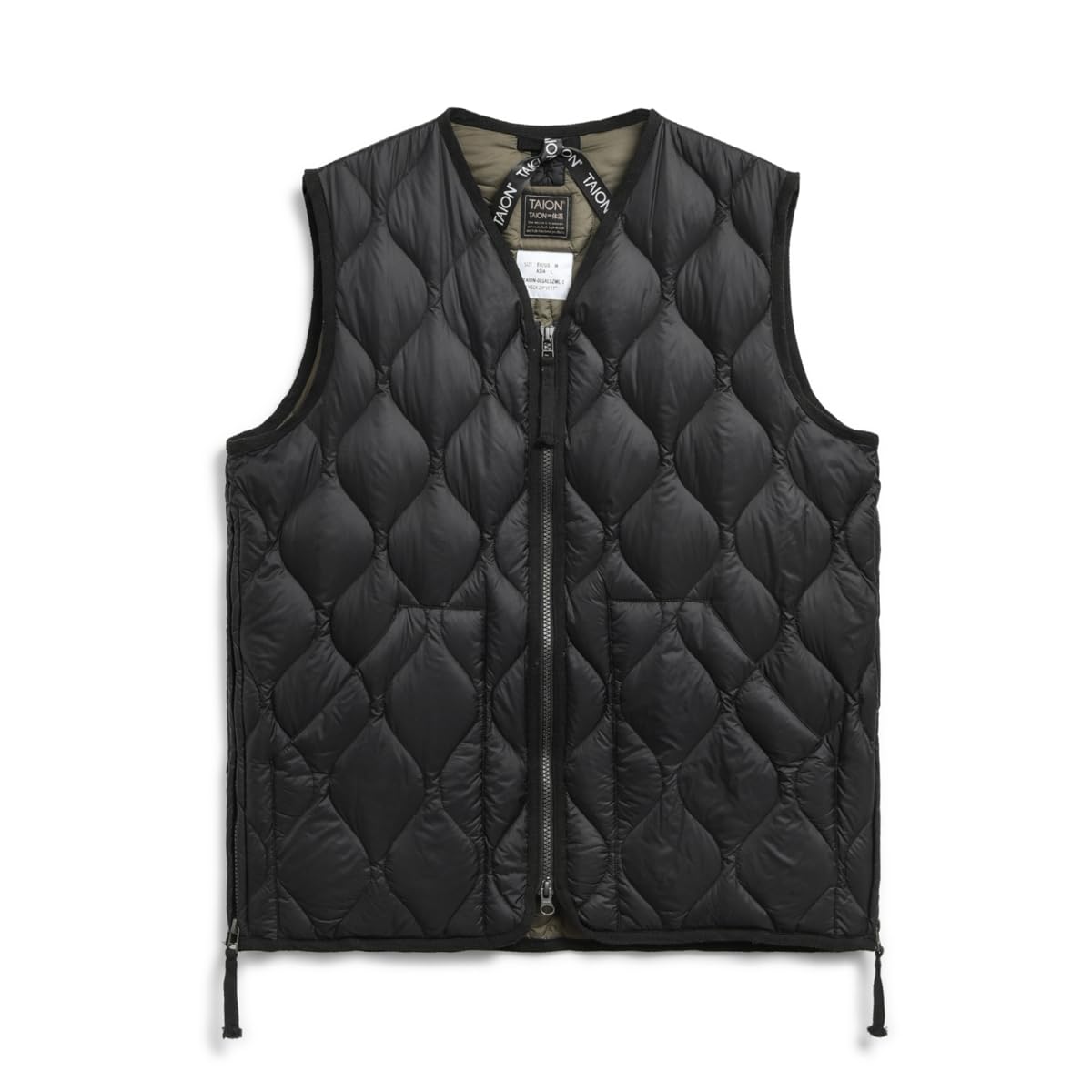 

Taion Unisex Military Double Zip Down Vest V-Neck (001ALSZML-1)