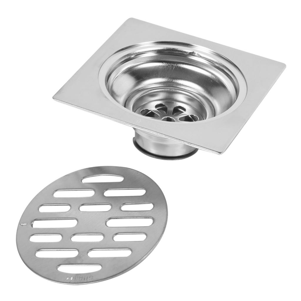 Thick Stainless Steel Square Antiodor Bathroom Floor Drain Cover Waste Gate Shower Drainer (Type 3)