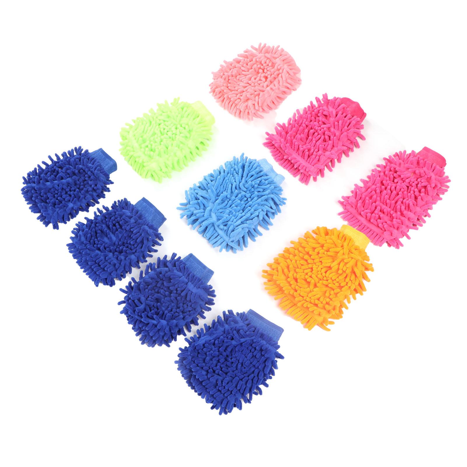 

10PCS Car Wash Mitt Double Sided Soft Scratch Free Car Cleaning Gloves for Home Automotives