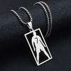 HNSP Collana Ciondolo in Acciaio Inossidabile Cristiano Ronaldo per Uomo Accessori Catena Regalo Stella del Calcio