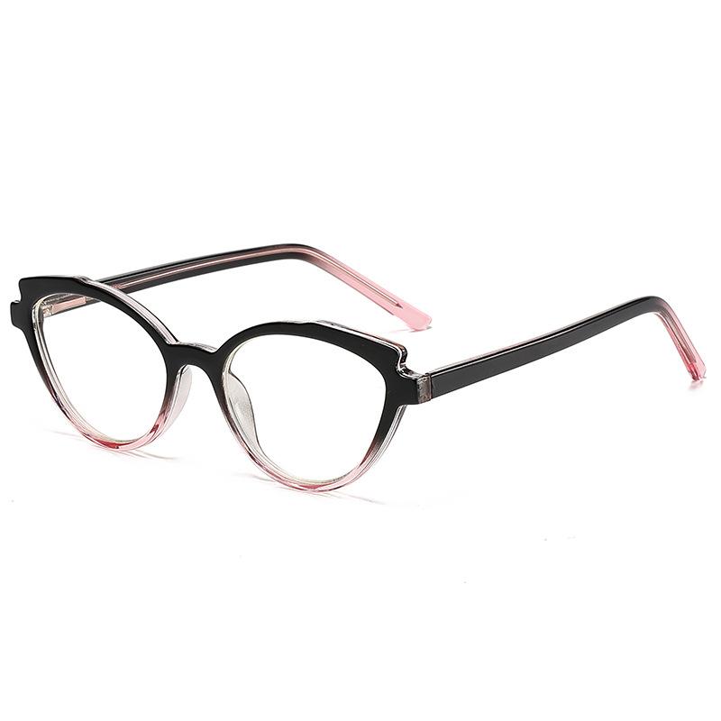 Fashion Versatile Anti-Blue Reading Glasses Progressive Frame Flat Light Ferrule Cp Imitation Plate Reading Mirror