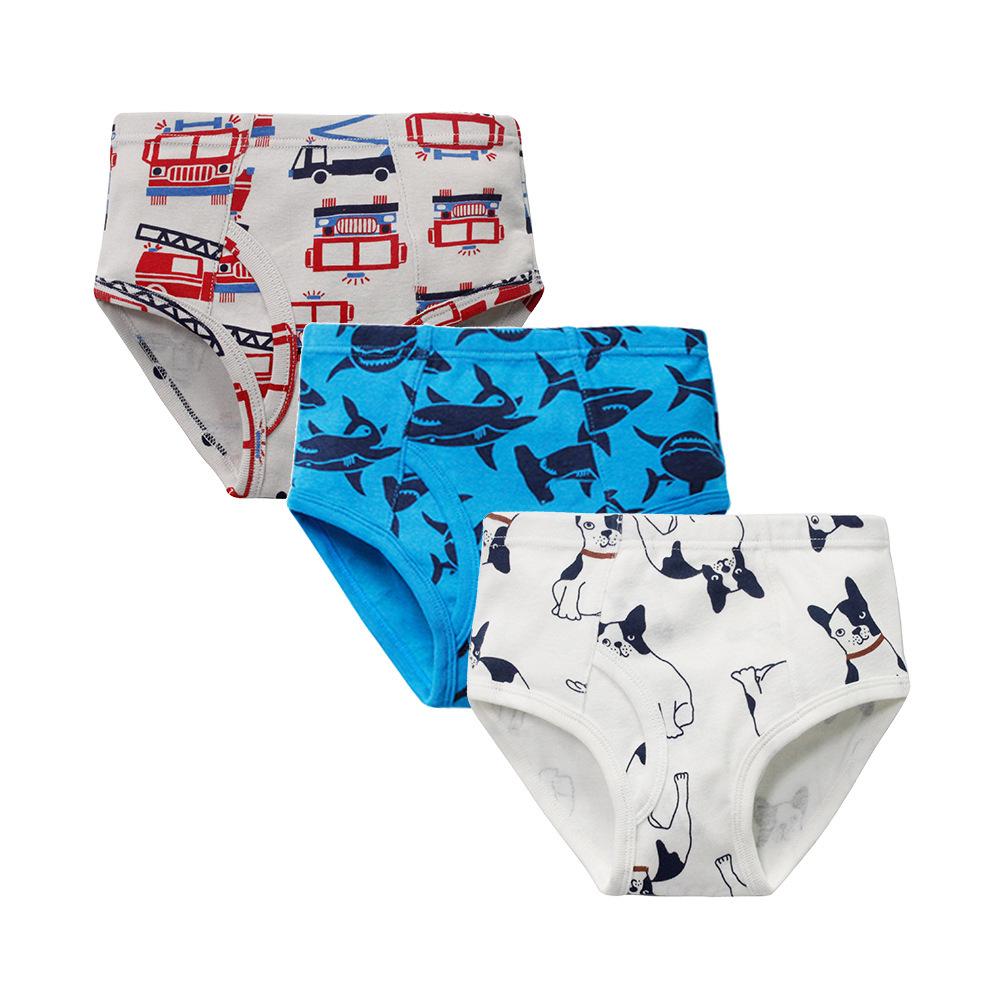 Mutandine da Bambino in Puro Cotone con Dinosauri - Pantaloncini Cartoon per Toddler e Bambini