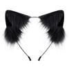 Two-dimensional plush cat ear cos fox ear headband handmade simulation beast ear hair accessories cute Lolita accessories