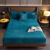 Thickened Velvet Mattress Cover High-quality Solid Color Bedspread Latex Mattress Elastic Soft Mattress Covers 160/180/200x200cm