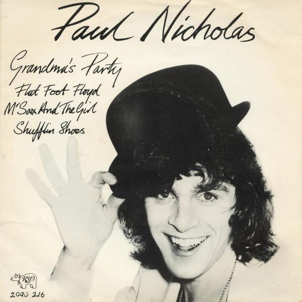

7inch Record PAUL NICHOLAS Grandmas Party 2090216 RSO 1976 UK Pop Used