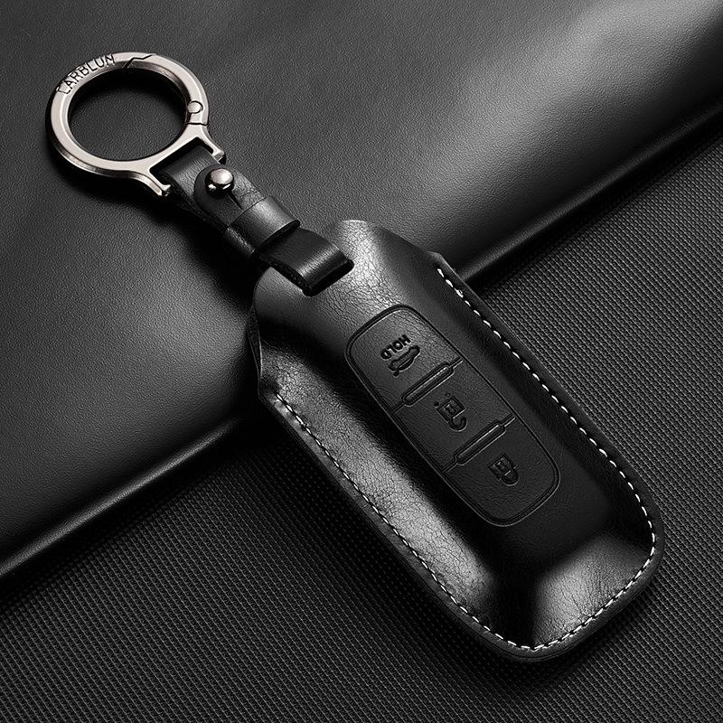 Suitable for Nissan Leather Key Cover 14th Generation Xuanyi Teana Qashqai Tan Lu Qi Juntiida Jinke Loulan Car Buckle Case