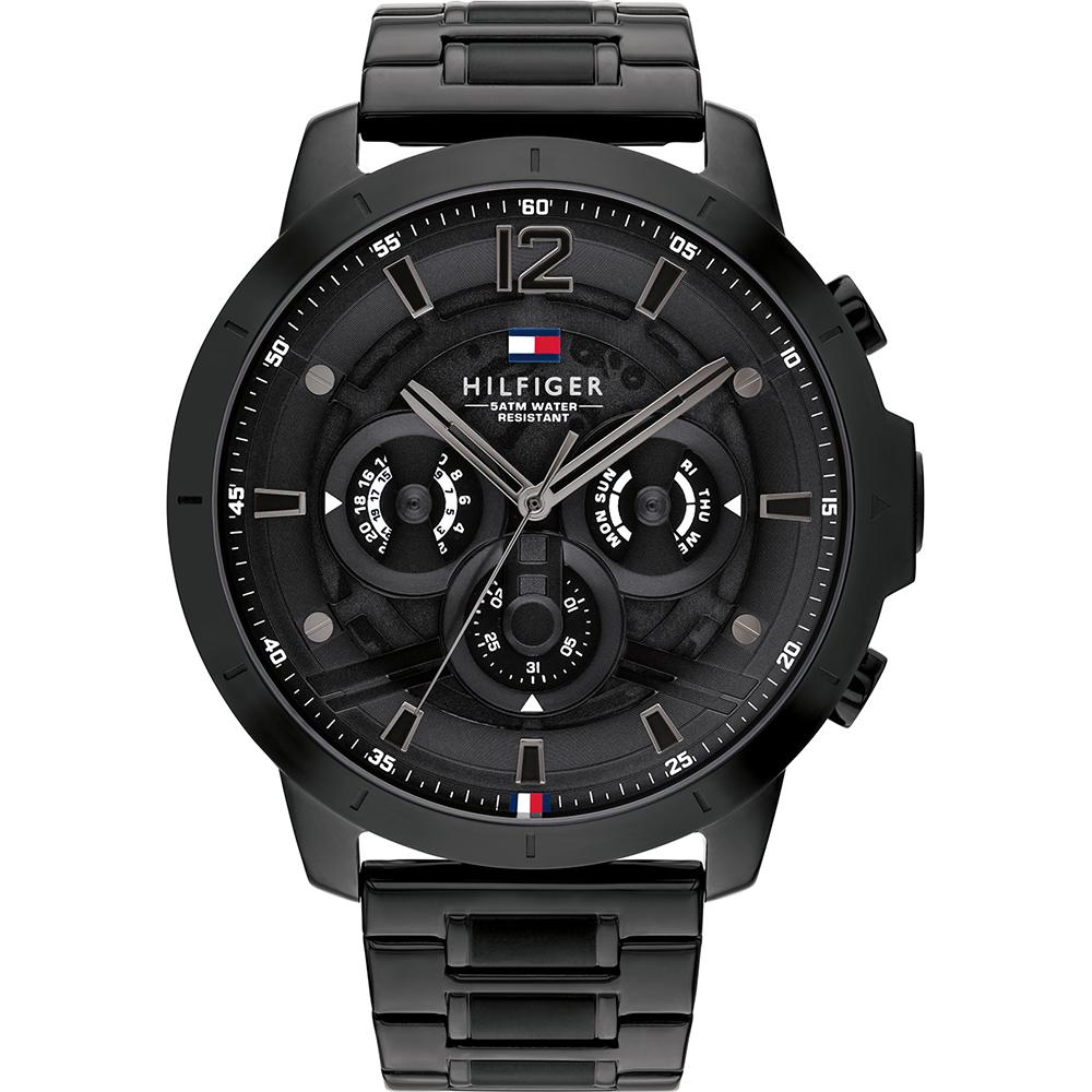 

Tommy Hilfiger Historical Collection Black Dial Black Stainless Steel Strap Men s Quartz Watch 1710494 чёрный