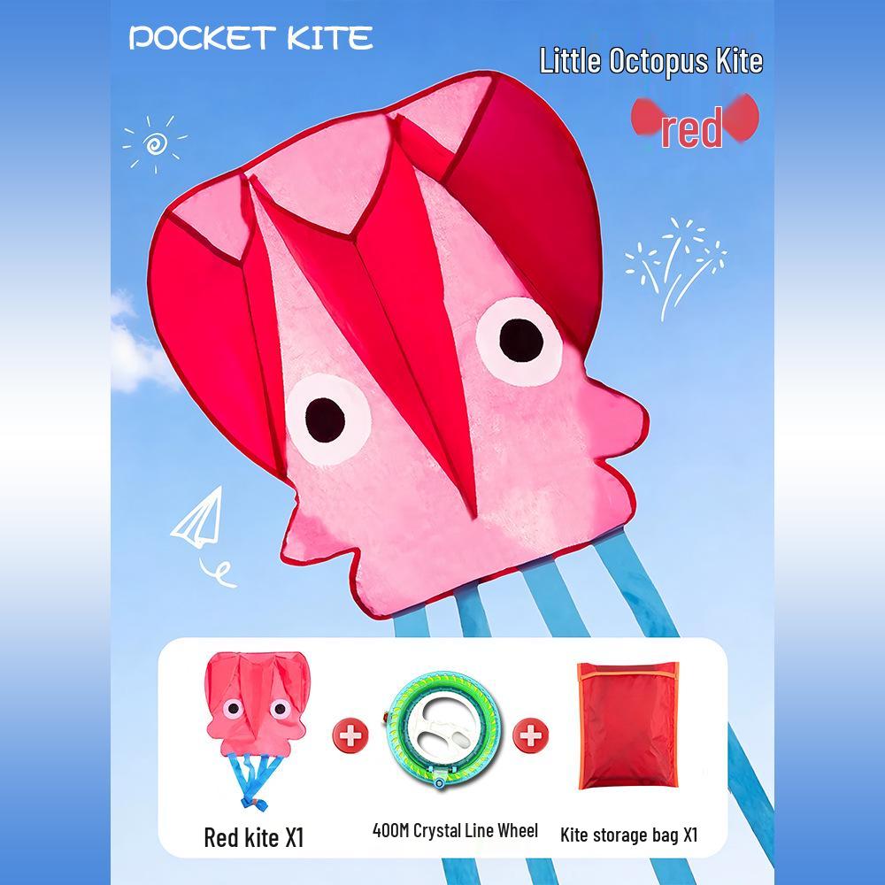 2026 Octopus Pocket Kite - Children's Easy-Fly Soft Kite for Light Breeze Outdoor Fun