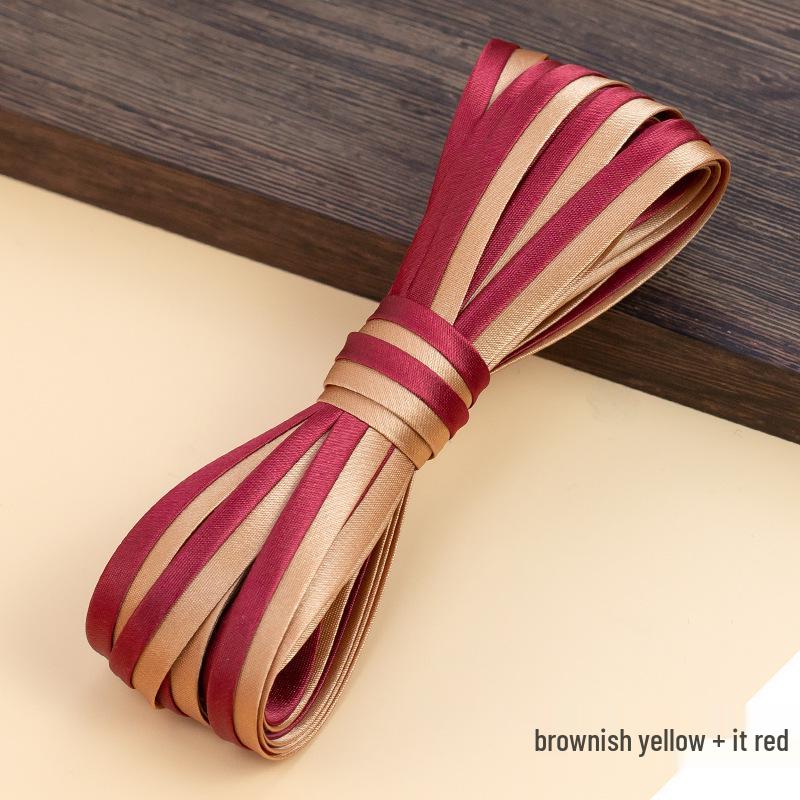 Hengmeihe Cheongsam Saténové lemování - 1 cm Pásky lemování v barvě pro oděvní doplňky