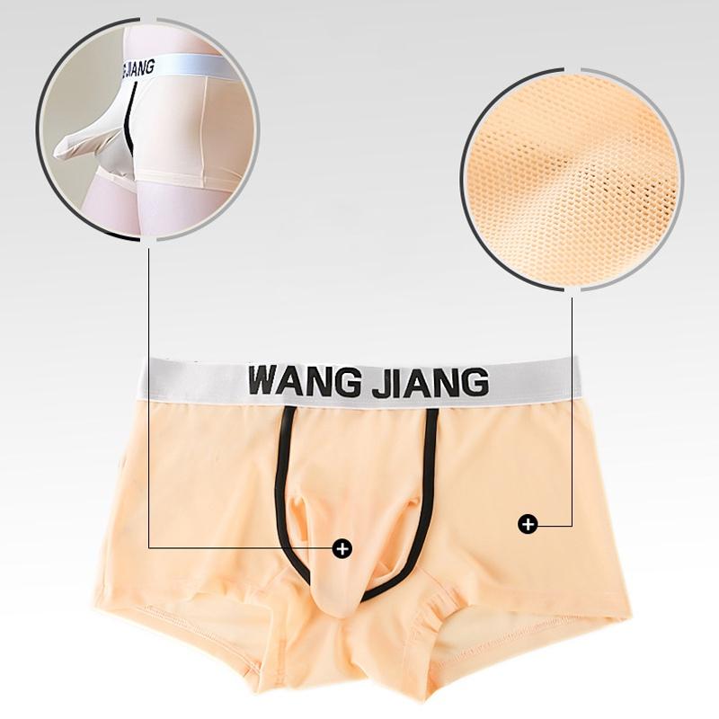 Men's Mesh Lightweight Breathable Boxer Mid-rise Comfortable Soft Briefs