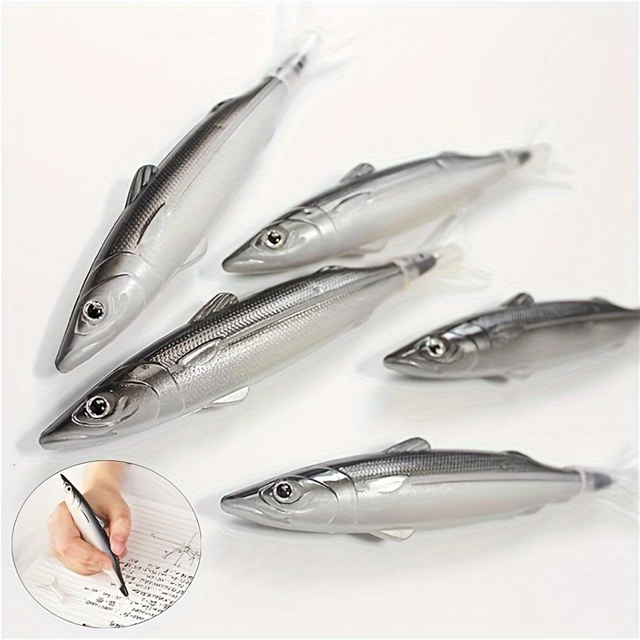 1PC Cute Ocean Fish Ballpoint Pen - Square Pen Body with Press Hat - Creative Salted Fish Simulation Pen