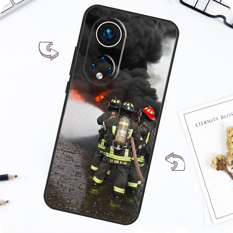 

Firefighter Fire Fireman Case For Honor Magic 7 5 6 Pro Honor 200 Pro X9b X9a X8b X8a X8 X9 X9c 50 70 90 Lite Cover Honor Magic6 Pro