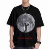 Saxophone Player Moon Sax Musician Jazz Music Short Sleeve Tee 100 Cotton Tshirt