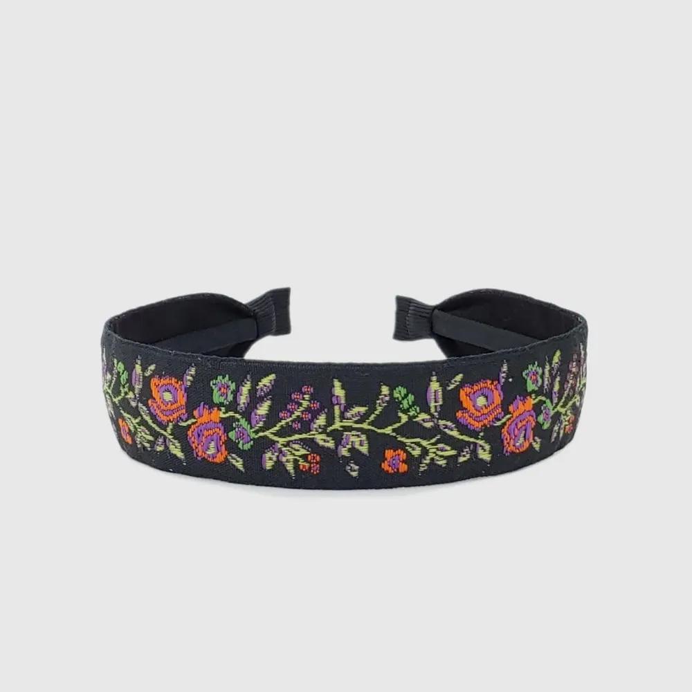 Lara Rose Pattern Hairband P Black Red LALAH559 3305919 Black Red