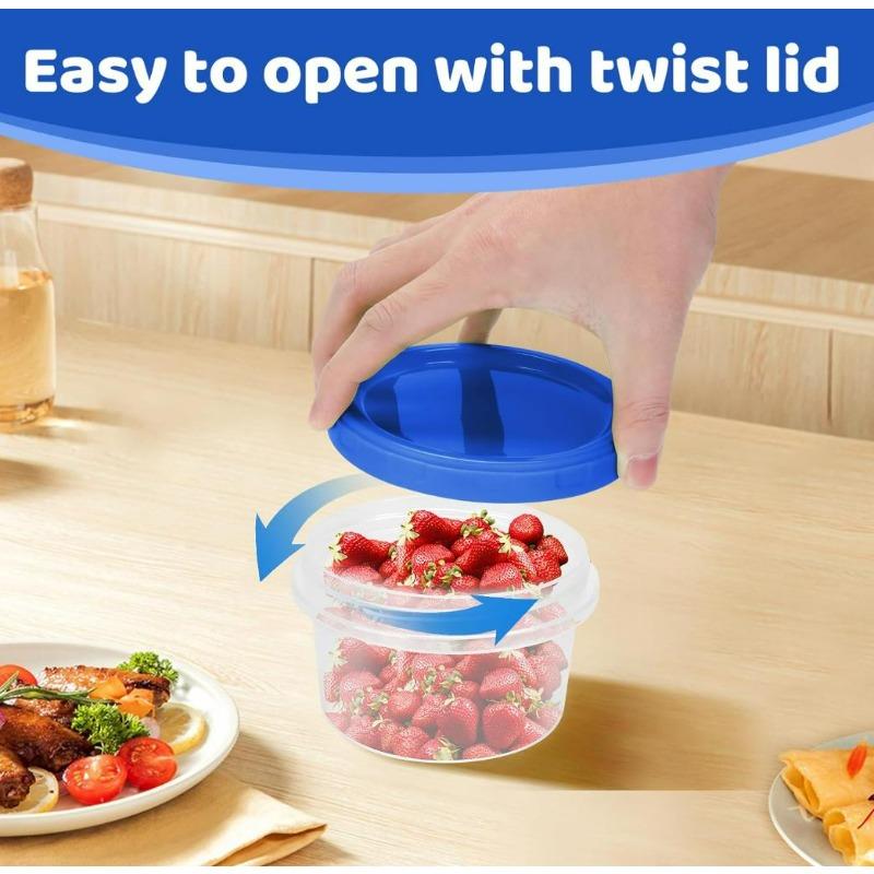 1/10pcs Food Storage Boxes Portable Kitchen Vegetables Fruits Meat Sealed Preservation Boxes Outdoor Picnic Sealed Containers