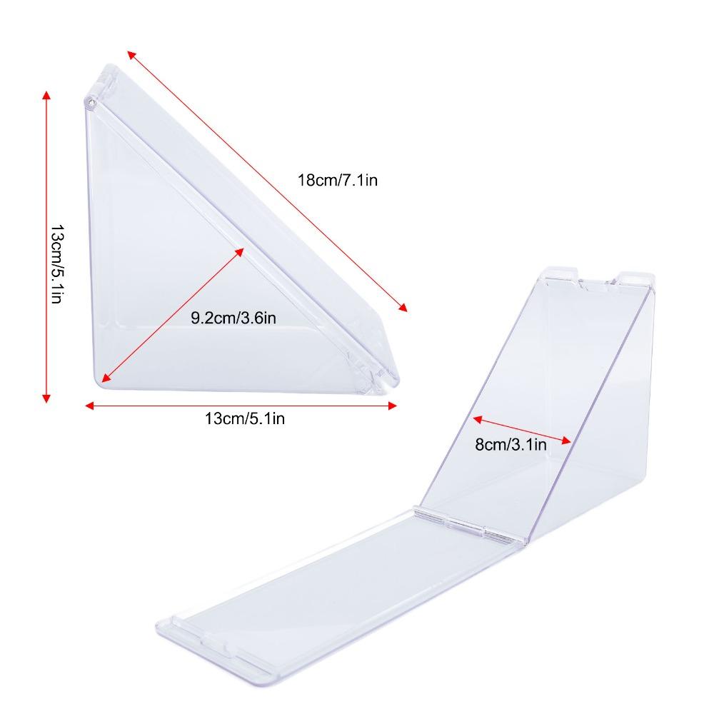 2 Stück ABS-Material Sandwich-Aufbewahrungsbox Klare Transparente Sandwich-Aufbewahrungsbox Für Zuhause Bento