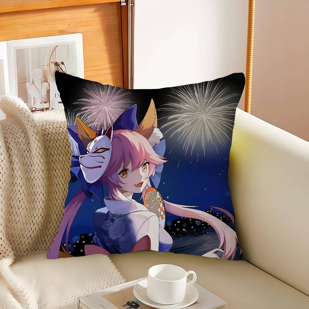 T-Tamamo No Mae Cushion Cover Inches Farmhouse Decor Home Throw Pillow Covers For Couch Decorations