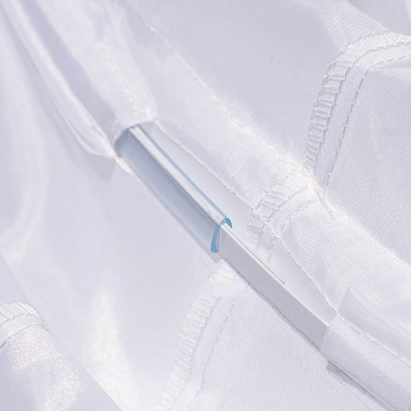 Bride Gown Petticoat with 3 Hoops Support Elastic Waist Band Tulle Underskirt for Wedding Dress and Evening Gowns