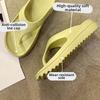 Sandal Soft Sole Non-slip Flip Flops Resilience Thickened EVA Slippers Stylish Solid Color Outdoor Flip Flops Vacation Travel