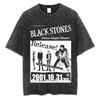Japanese Anime Nana Osaki Print Vintage Washed Tshirt Harajuku Streetwear Graphic T-Shirt Summer Short Sleeve Cotton Tshirt