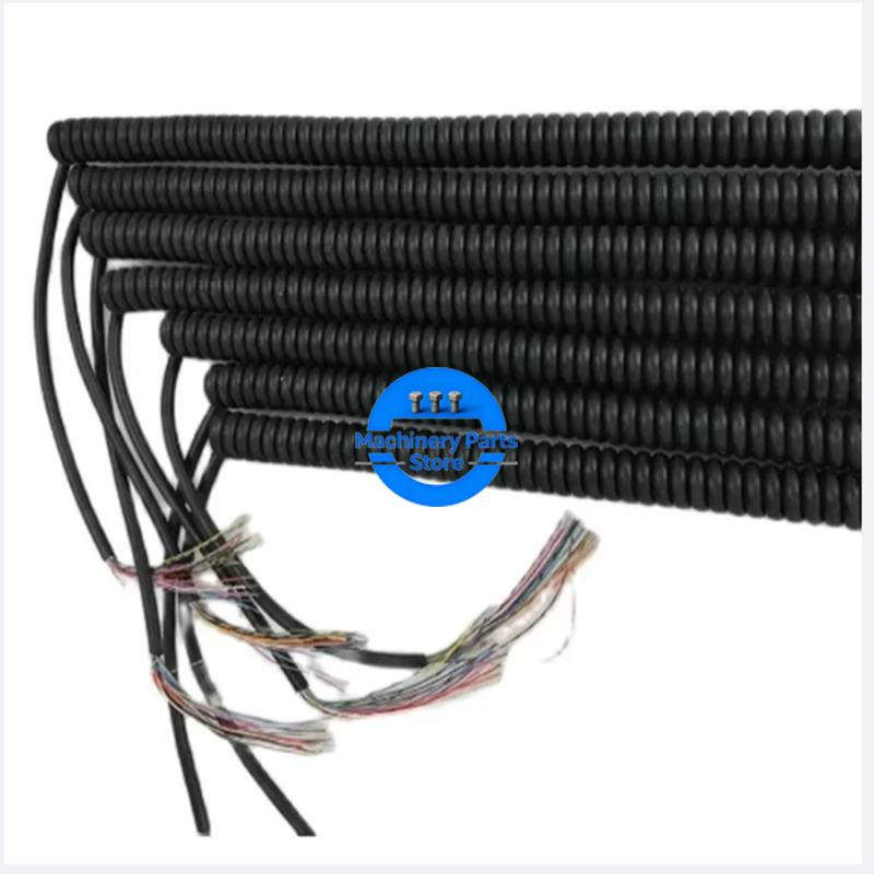 New Wholesale 12 15 16 17 18 19 21  Cores Spring Spiral Cable Coiled Cable for CNC Handheld Encoder Manual Pulse Generator MPG