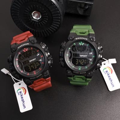Outdoor Watch Men's Large Dial Mountaineering Diving Multi-function Luminous Sports Electronic Watch