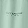 Skechers Classic Series Solid Color Letter Comfortable Versatile Casual Long Skirt Women skirts Iceberg-Green L225W037-05F3