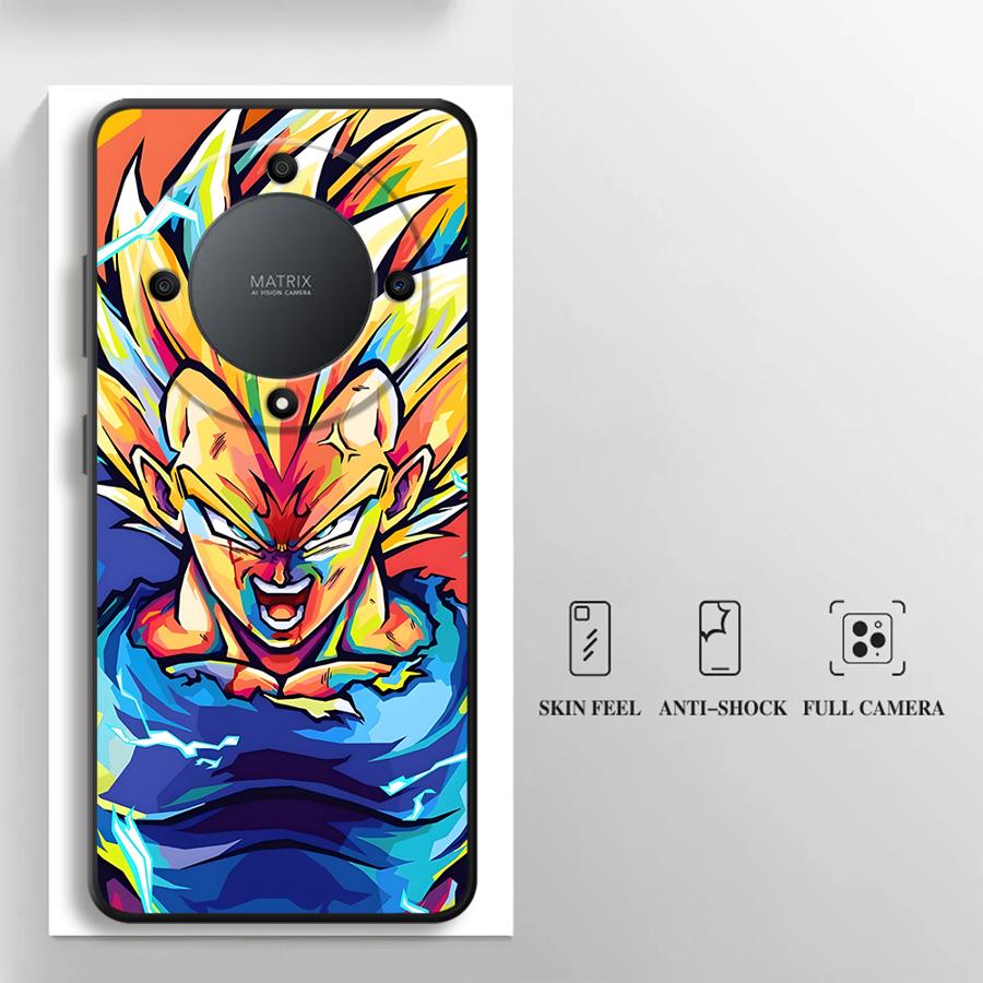 Case for Honor X6 X7 8X X8 Magic5Lite X5b 90 70 X9a 200 400 Lite Black Soft Phone Cover Dragon Ball Small Goku