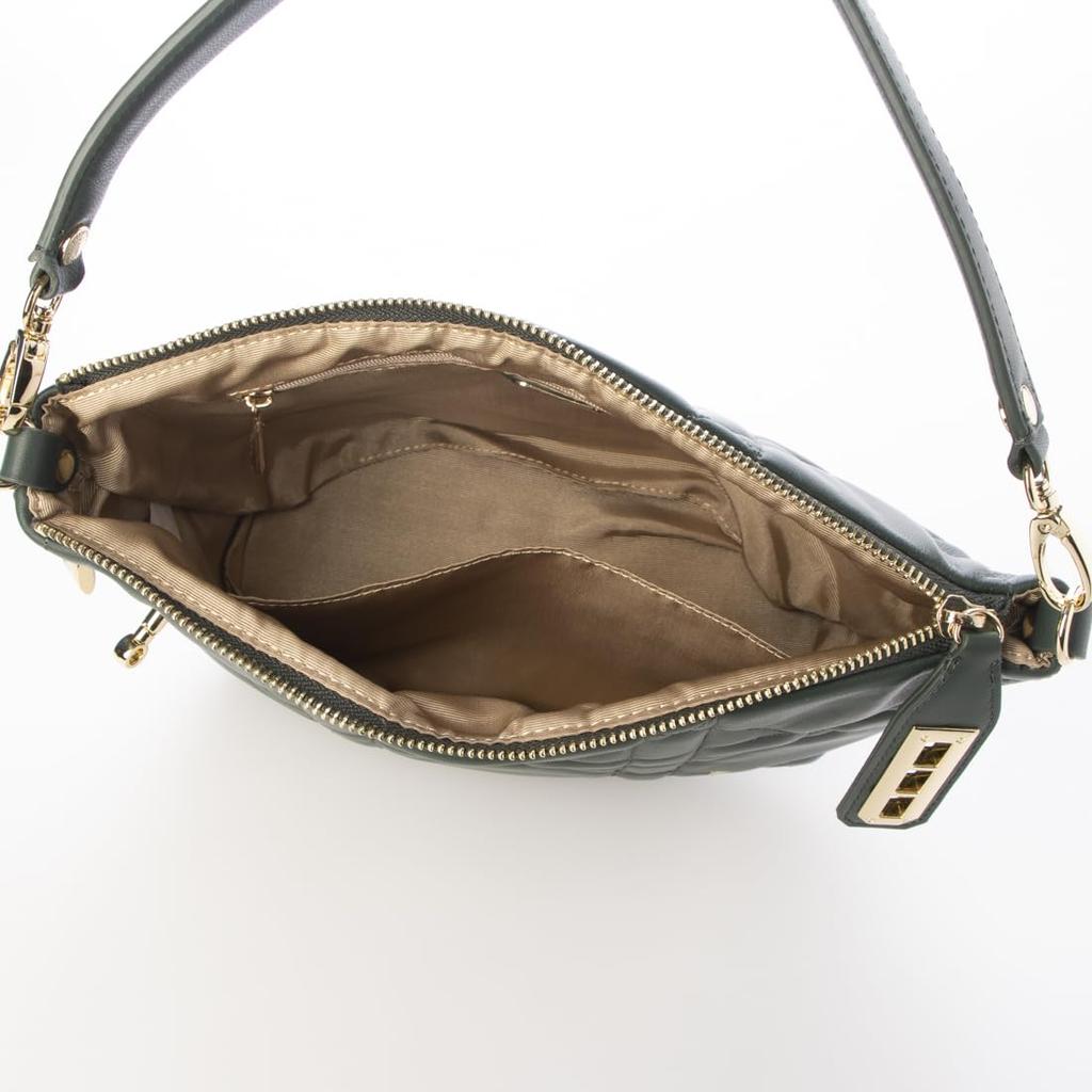 Shoulder Sheepskin Shoulder Dark Green [Labagerie] Bag, Quilted, 2-way Bag, (85)