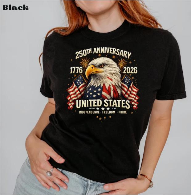 250th Anniversary United States Shirt, Patriotic Eagle T-Shirt, America1776–2026