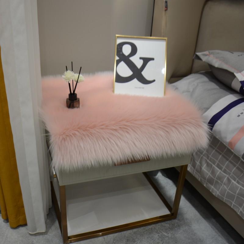 Soft Fluffy Faux Fur Carpets For Display Dressing Table Mat Home Decor Shaggy Fur Rugs Photography Background Cloth Fluffy Rug