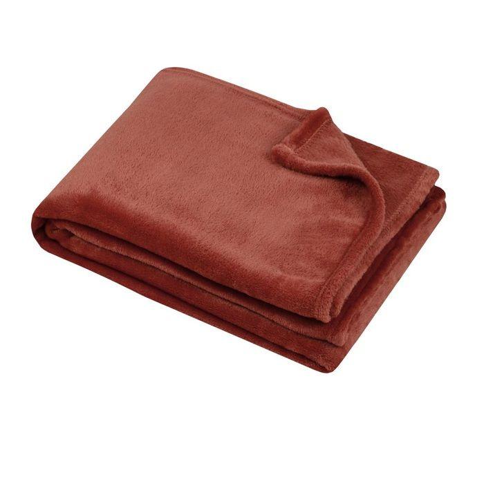 Plaid 180x220 Cm Collection Confort Roux