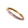 Enamel Vintage Cloisonne Bangle Colorful Women's Hand Bracelet Bohemian Tulip Flower Bangle  Girls