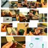 6Pcs Hard Wax Solid Carving Wax Tube Flat Side Tube Carved Sculpture Carving