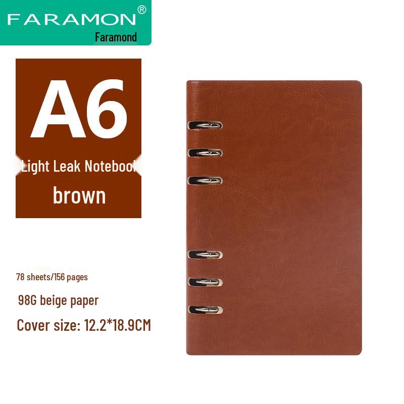 2024 A5 & B5 Loose-Leaf Business Notebook with Removable Ring Binder