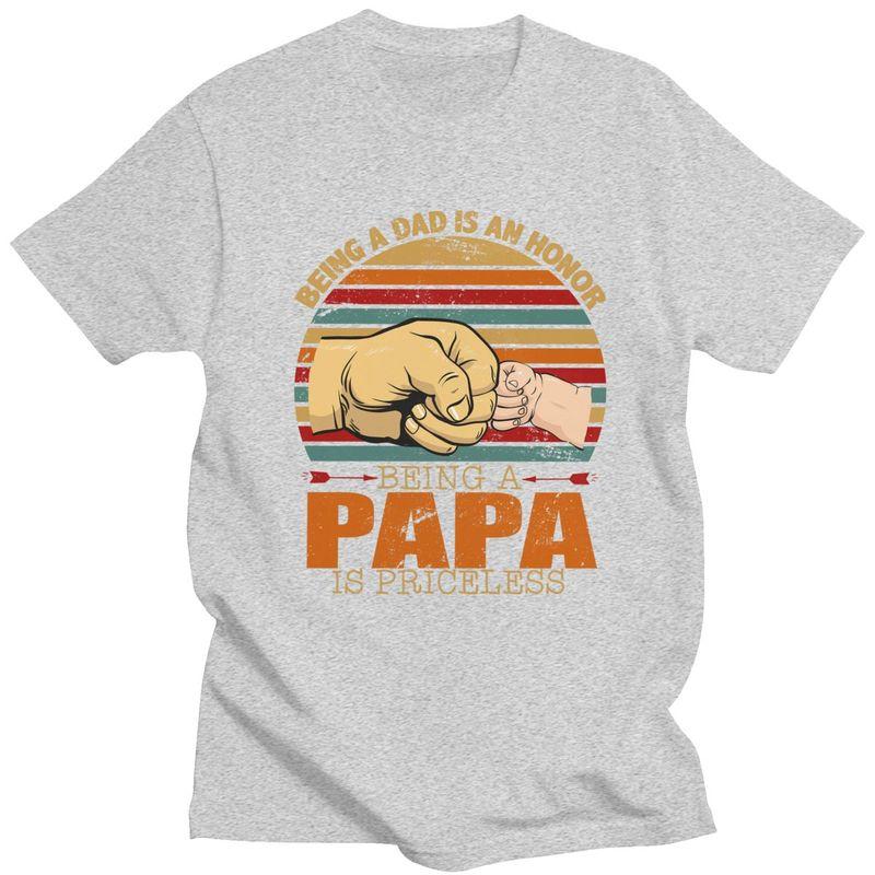 Individuelle Herren Ehre Papa und Papa T-Shirts Kurzarm Baumwoll-T-Shirt T-Shirt Lässig Vatertag Geschenk T-Shirt Kleidung