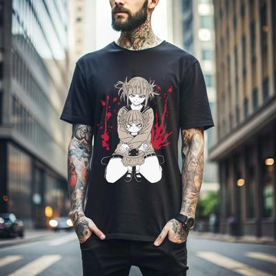 100% cotone TOP UNISEX T-SHIRT UOMO DONNA Himiko Toga T-shirt Izuku Midoriya My Hero Academia Ragazza Kawaii Maglietta Regalo 208