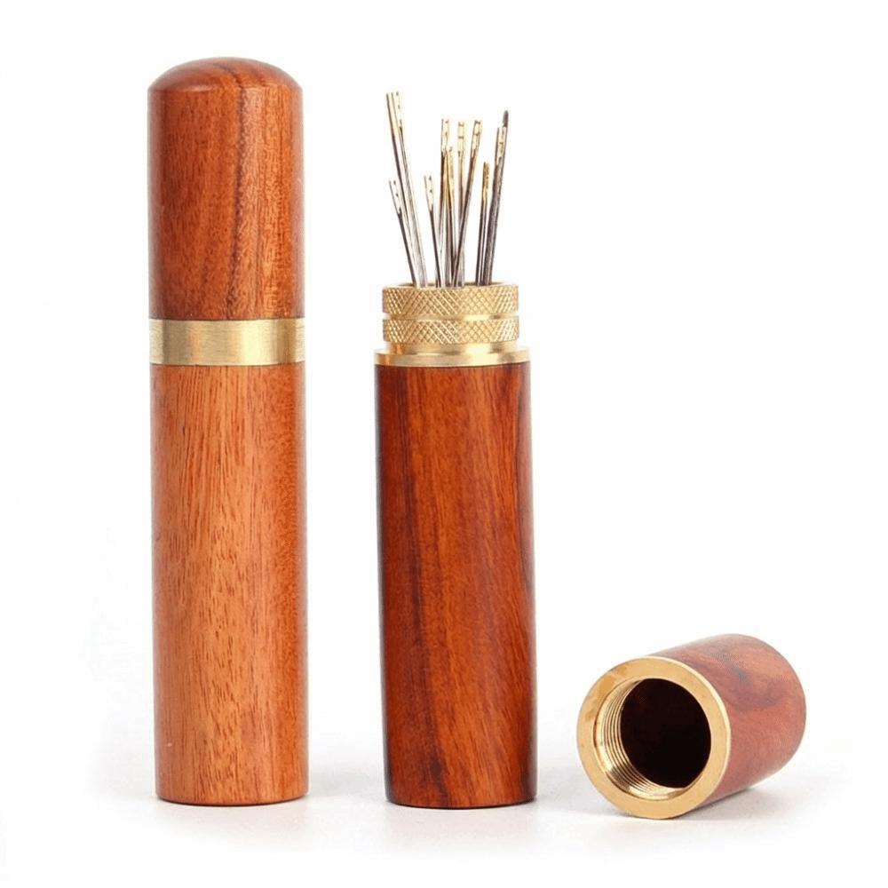 Wooden Sewing Needle Container Embroidery Needle Organizer Quilting Accessories Universal