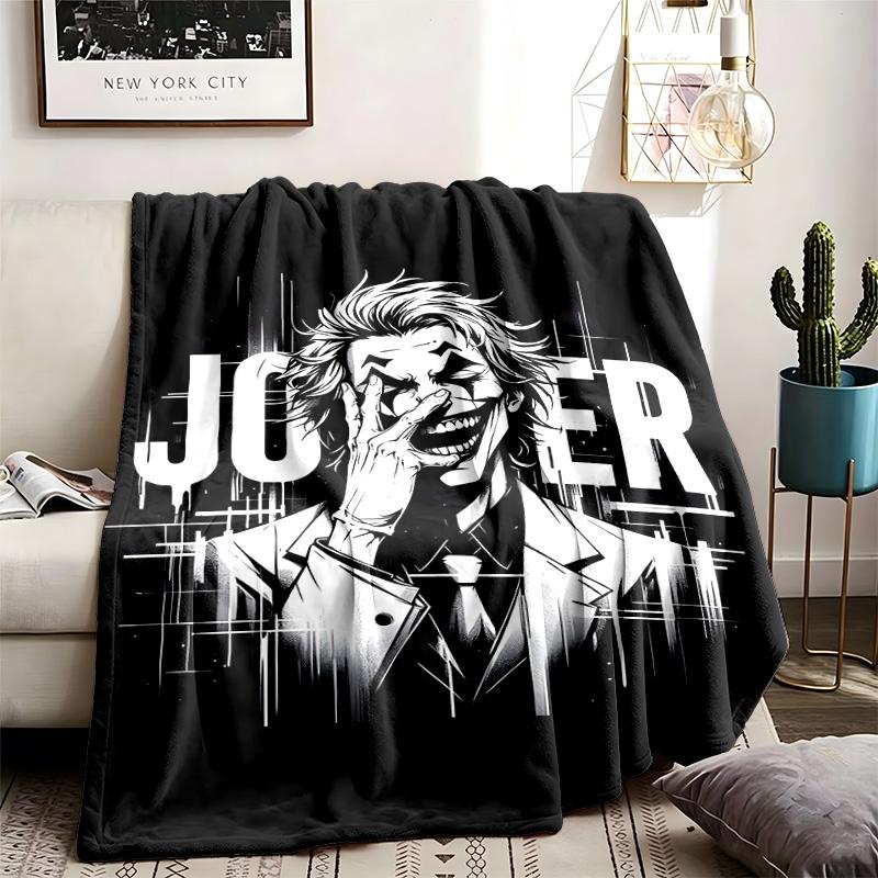 Joker Theme Blanket Suitable For The Sofa Camping And Travel Made Of Soft Flannel Material An Ideal Gift For Occasions Such As Birthday